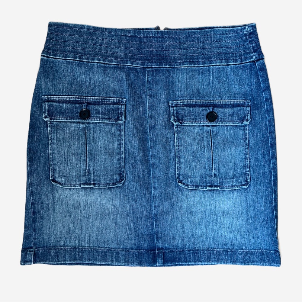 Y2K LOFT Ann Taylor Blue Denim Mini Skirt, 27 / 4